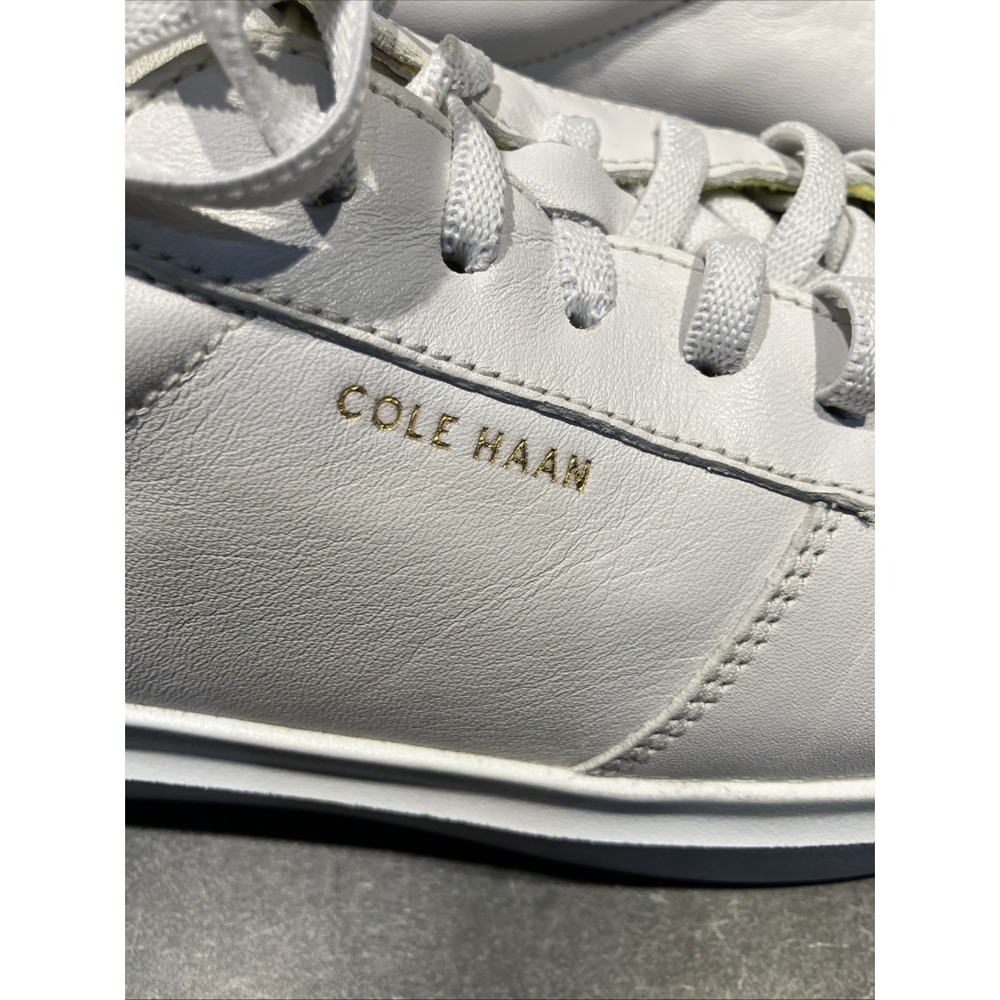 Womens Cole Haan Size 9B Grand Series Sneakers White and Lime Green - Picture 13 of 14